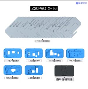 MiJing Z20 Pro For iPhone X-16 PRO MAX Magnetic Fixture Motherboard Middle Frame BGA Reballing Stencil Platform Soldering Kits