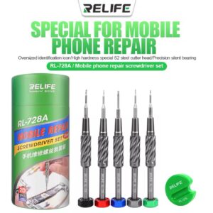 RELIFE RL-728A Screwdriver Set for Phone and Laptop Repair Strong Magnetic Disassembly Tools