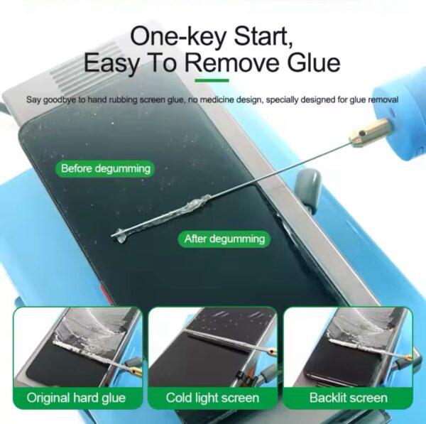 RELIFE RL-056D OCA Phone LCD Screen Degumming Remover Glue Tool Set Adjustable Speed