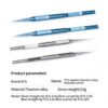 YCS-11C Blue Titanium Alloy Strait Pointed Tweezers for Mobile Phone Repair