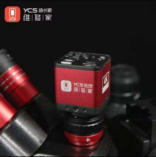 YCS Industrial Microscope Camera 4K Red High Pixel Camera Microscope FOR Trinocular Stereo Microscope