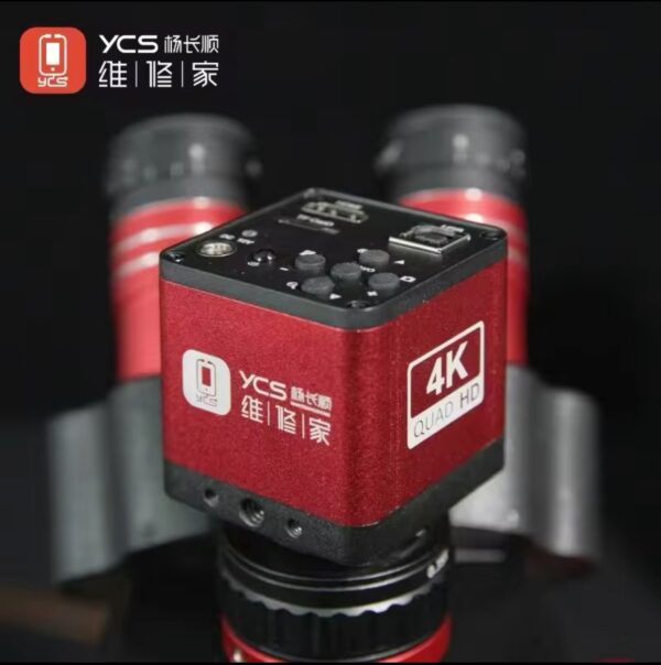 YCS Industrial Microscope Camera 4K Red High Pixel Camera Microscope FOR Trinocular Stereo Microscope