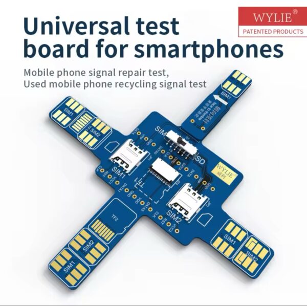 WYLIE SIM Smartphone Signal Universal Test Board Single and Dual Card Detection SD Card Detection For IPHONE Android Repair Tool