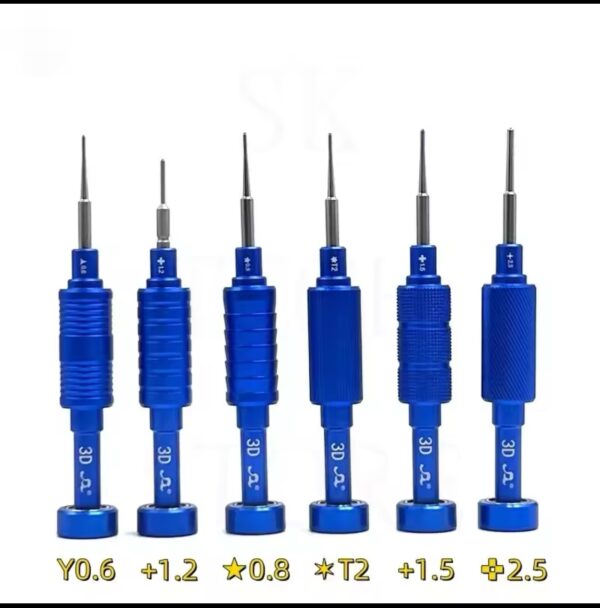 Screwdriver SW-8168 3D Strong Megnetic 6 In 1 Set For iPhone Notebook Watch And Glasses Repair With Magnetic Screwdriver Set