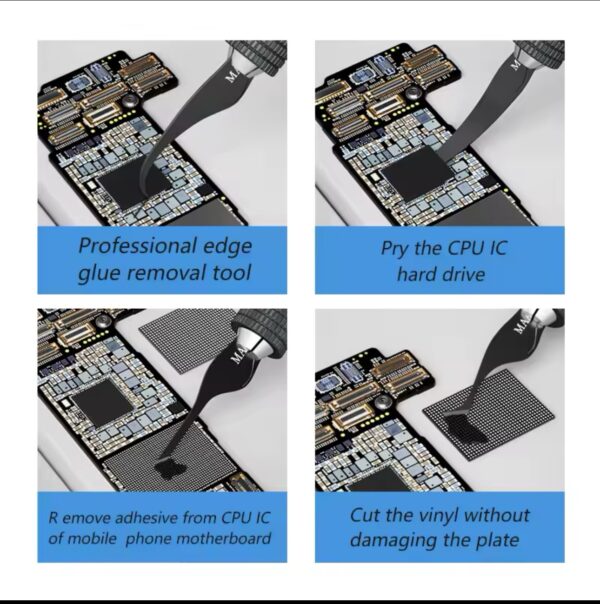 Multifunctional MaAnt Blade Glue Remover Knife IC Chip Phone NAND Hard Drive Pry Handle Edge BladeRepair Tools MY-102