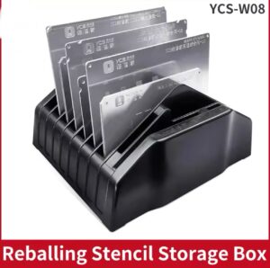 YCS-W08 Bga Reballing Stencil Storage Box