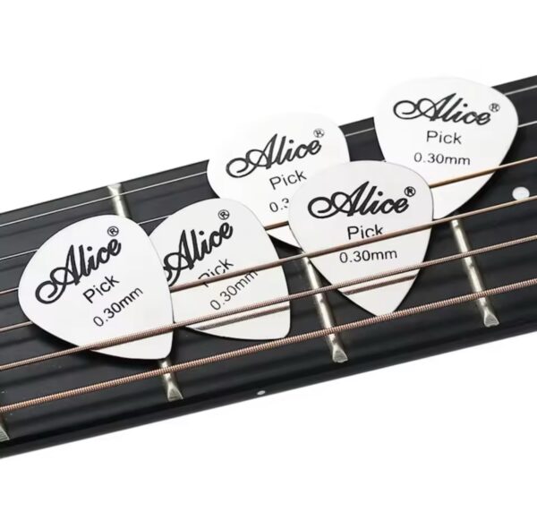 Alice Metal Opener Pick 0.3mm Thin Durable Silver Color Professional tools
