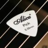 Alice Metal Opener Pick 0.3mm Thin Durable Silver Color Professional tools