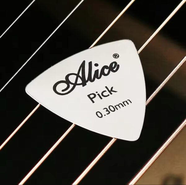 Alice Metal Opener Pick 0.3mm Thin Durable Silver Color Professional tools