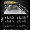 MECHANIC F-Power 6 port USB Fast Charger 40W Digital Display Charging for Mobile Phones Watche Laptops Voltage Smart Identification