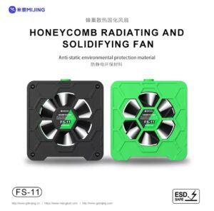MIJING FS-11 Fan with Dual UV Curing Lamp Honeycomb Cooling&Solidification High Power Efficient Maintenance Suction Exhaust Tool