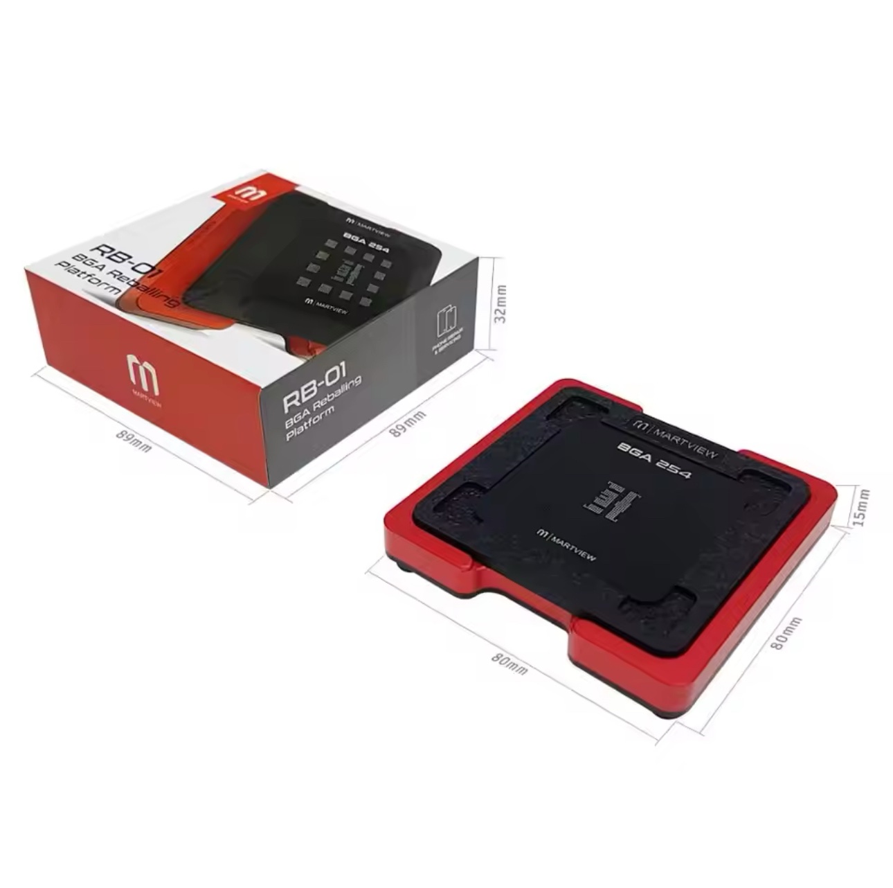 RB-01 BGA Reballing Stencil Tin Net Full Set for EMMC/EMCP/UFS - Image 5