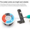 YCS 0.6mm Solder Wire No-clean BGA Soldering Wire High Purity Tin Wire 50g for Mobile Phone Motherboard Welding Equipment Tools