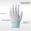 ESD Anti-static Gloves Fingertip Coated Non-Slip  Mobile Repairing Gloves Safety Working Hand Gloves