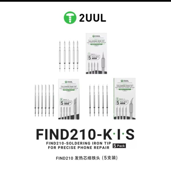 2UUL FIND210 C210 K knife soldering iron tip special head heating core 2 seconds heating