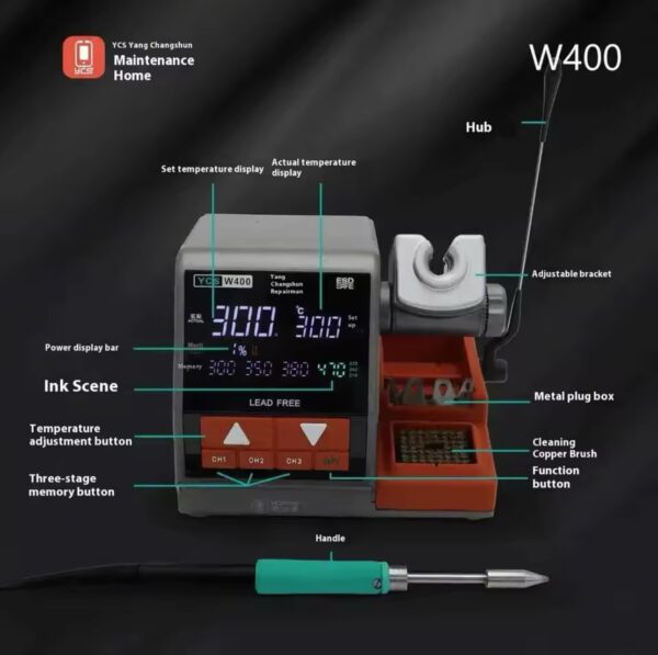 YCS W400 high power Soldering Station With 470/210/245 soldering iron head For BGA PCB Soldering Station Repair Tools