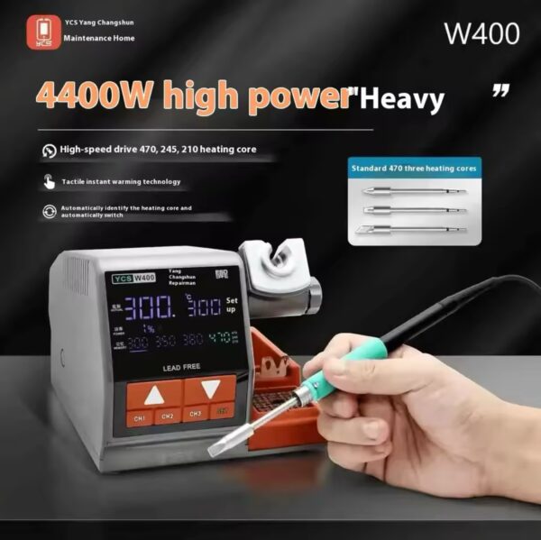 YCS W400 high power Soldering Station With 470/210/245 soldering iron head For BGA PCB Soldering Station Repair Tools