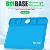 RELIFE RL-004M-B11 Grey Color Base Microscope Silicone Pad High Temperature Resistance 500℃ Anti-static For Phone Motheboard Repair