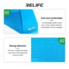 RELIFE RL-004M-B11 Grey Color Base Microscope Silicone Pad High Temperature Resistance 500℃ Anti-static For Phone Motheboard Repair