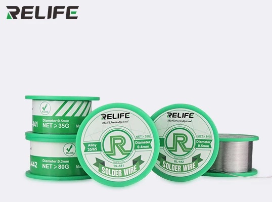 RELIFE RL-442 Solder Wire 0.4mm  Medium Temperature Low Melting Point Soldering led 80g