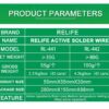 RELIFE RL-442 Solder Wire 0.4mm  Medium Temperature Low Melting Point Soldering led 80g