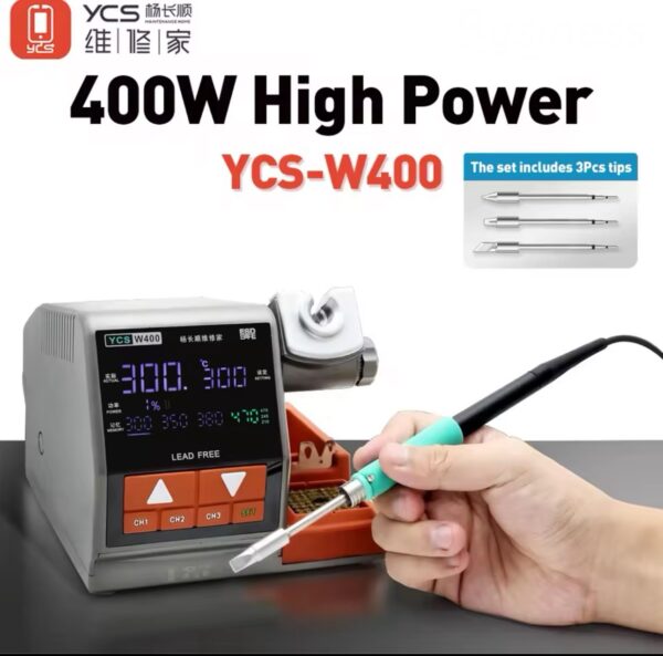 YCS W400 high power Soldering Station With 470/210/245 soldering iron head For BGA PCB Soldering Station Repair Tools