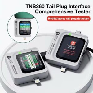 YCS TNS360 mobile phone tail plug detector Support Lightning and Type-C interface devices for IPhone HUAWEI Samsung