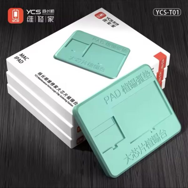 YCS T-01 High-Temp Silicone Repair Pad for iPhone/Android/iPad - CPU, NAND Chip, IC Soldering Heat Mat, Professional Repair Tool