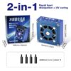 Rugad 2in1 UV Curing Lamp and Cooling Fan Heat Dissipation for Mobile Phone Tablet Motherboard CPU Green Oil Curing Repair Tools set