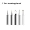 60W Solder Iron Adjustable Temperature Electric Soldering Iron 110V/220V Professional Tin Welder Heat Pencil Welding Repair Tool with 5Bits
