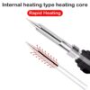 60W Solder Iron Adjustable Temperature Electric Soldering Iron 110V/220V Professional Tin Welder Heat Pencil Welding Repair Tool with 5Bits