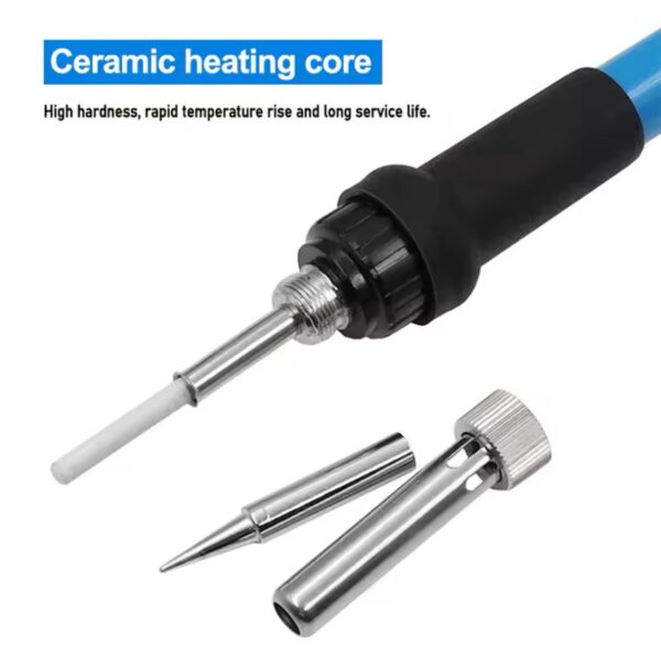 60W Solder Iron Adjustable Temperature Electric Soldering Iron 110V/220V Professional Tin Welder Heat Pencil Welding Repair Tool with 5Bits