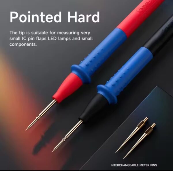 1000V 20A Extra sharp Silicone Universal Multimeter Test Leads Replaceable Multimeter Probe Test Wire Probe With 4Pcs probe tips