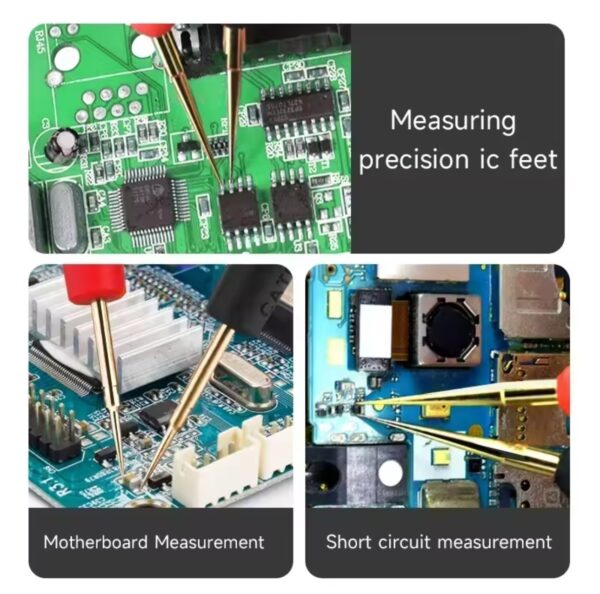 1000V 20A Extra sharp Silicone Universal Multimeter Test Leads Replaceable Multimeter Probe Test Wire Probe With 4Pcs probe tips
