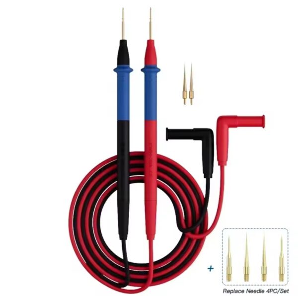 1000V 20A Extra sharp Silicone Universal Multimeter Test Leads Replaceable Multimeter Probe Test Wire Probe With 4Pcs probe tips