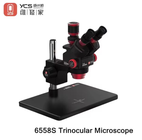YCS NEW 6558S Trinocular Microscope with Large Working 6.5-58 Zoom