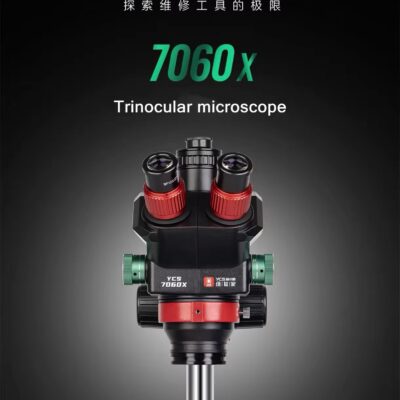 YCS 7060X HD Trinocular Microscope with Base 0.7X-6.0X Zoom