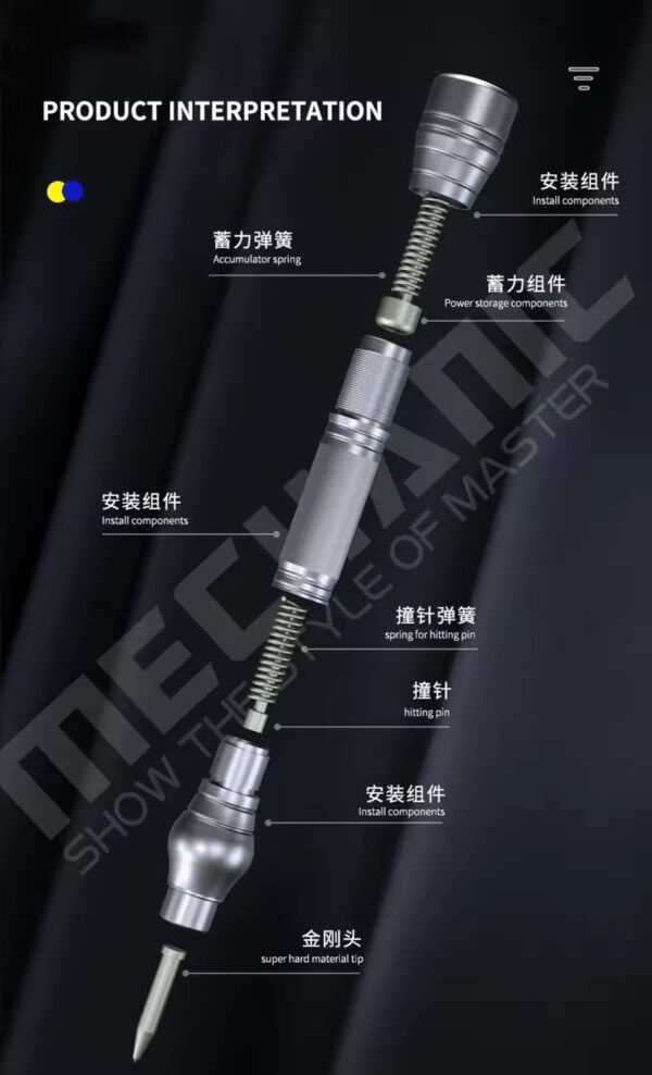 Mechanic irock 5 glass breaking pen for iphone android phone rear housing back glass cover breaker blasting tools