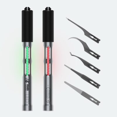 18Kinds LED aluminum alloy Carving knife handle IC Chip Repair Thin Blade set for Mobile phone CPU chip soldering removal tools