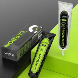 LUOWEI 50ML Carbon Fiber Glue Black for Mobile Phone Middle Frame Maintenance High Viscosity Insulation Screen Repair Adhesive