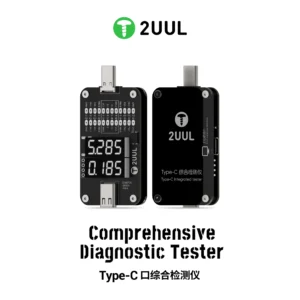 2UUL PW32 Comprehensive Diagnostic Tester for Mobile Phone Repair Type-C Port Charging Detection Tool Tail Plug Detection