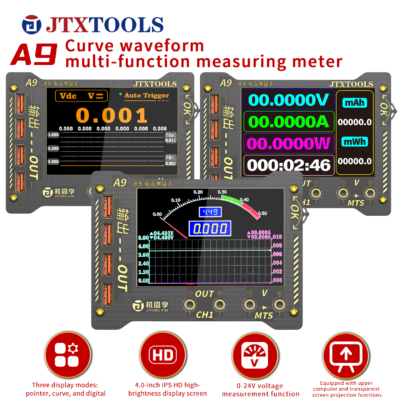 JTX A9 Curve Waveform Digital Multimeter for Electronics Repair PCB Testing Voltage Current Resistance Measurement