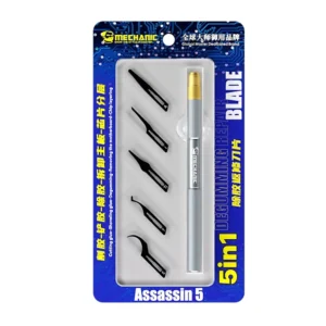 MECHANIC Assassin 5 Professional Degumming Rework Blade Set 5PCS Scraper Cutting Knife for Phone Motherboard IC CPU Repair Tools