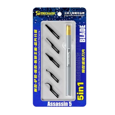 MECHANIC Assassin 5 Professional Degumming Rework Blade Set 5PCS Scraper Cutting Knife for Phone Motherboard IC CPU Repair Tools