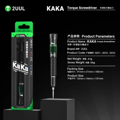 2UUL KAKA Combination Torque Screwdriver (Models SD21/SD22/SD23) Adjustable Torque Protection Strong Magnetic Adsorption Mobile