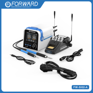 FORWARD FW-SI02 Double Soldering Station Precise Temperature Control Compatible Soldering Iron Tip 210/245 Handle for Phone Repair Tool