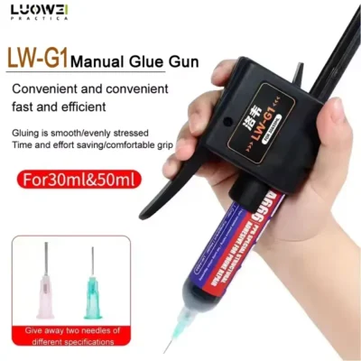Luowei LW-G1 Manual Glue Gun Welding Oil Booster & Solder Paste Dispenser for 30cc & 50cc Syringes