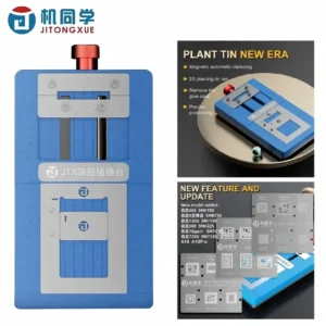 JTX T4 Pro Universal Chip Glue Removal and Reballing Platform BGA Repair Jig for iPhone and Android CPU EMMC RAM With 14 Stencil