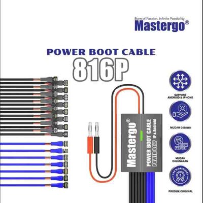 Mastergo 816P Power Supply Boot Cable for iPhone & Android Phones